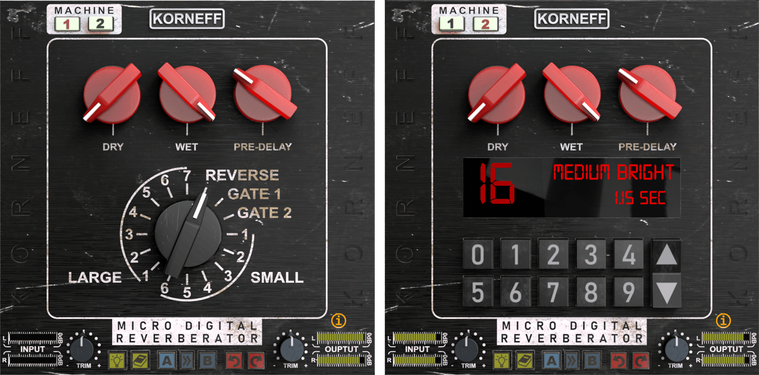 Korneff Super Cool Micro Digital Audio Reverberator - Ideal for Studio Use