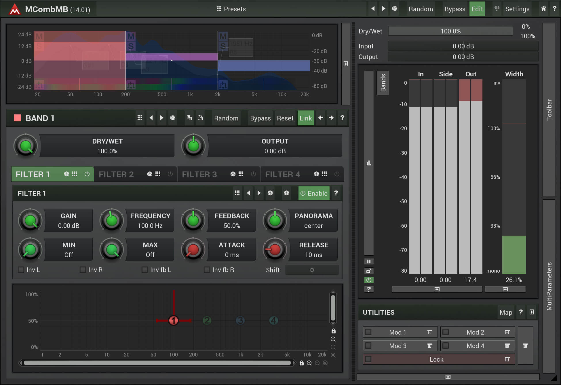 MeldaProduction MCombMB - Premium Multi - Comb Filter for Unique Sounds