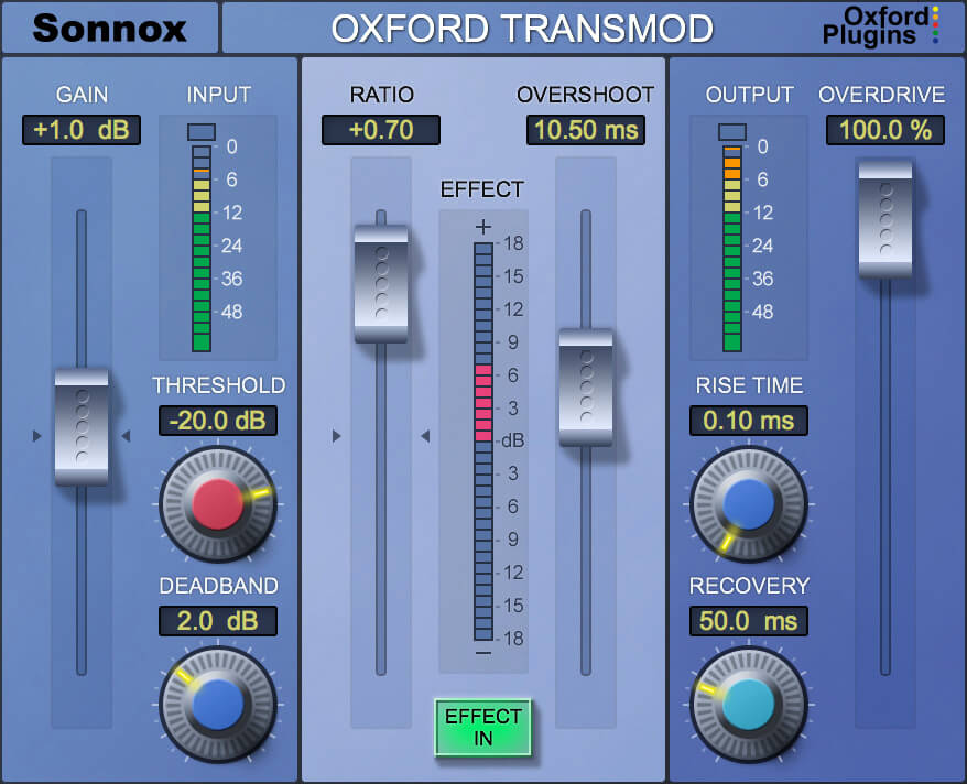 Sonnox Oxford TransMod: Customizable Transient Modifier for Enhanced Audio
