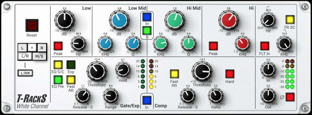 IK Multimedia T-RackS White Channel: High-Resolution Analog Console Channel Strip