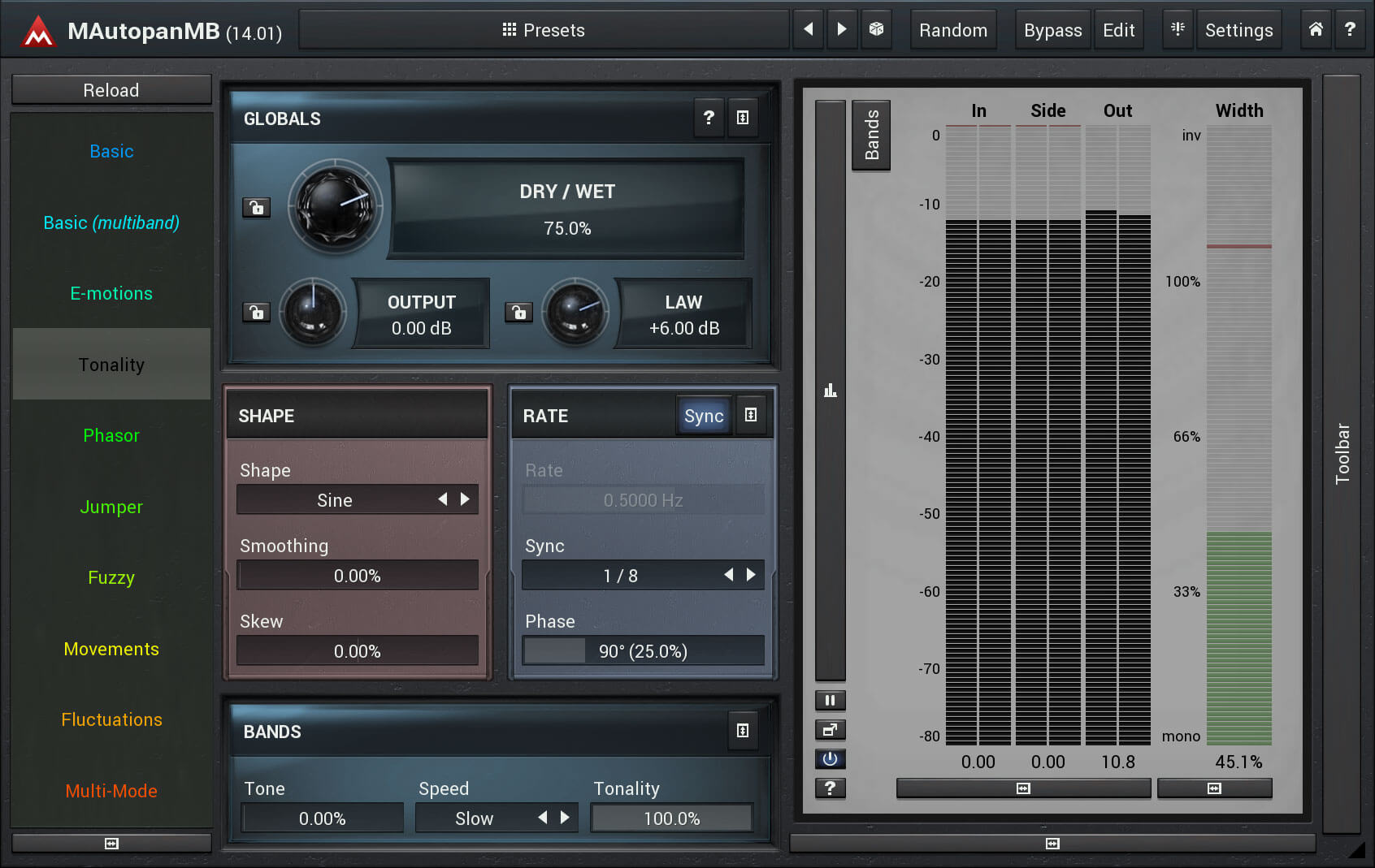 MeldaProduction MAutopanMB: World's Most Potent Automatic Panner for Enhanced Audio Spatiality