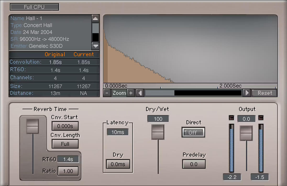 Waves IR-L: High - Quality Convolution Reverb for Over 2000 Acoustic Spaces