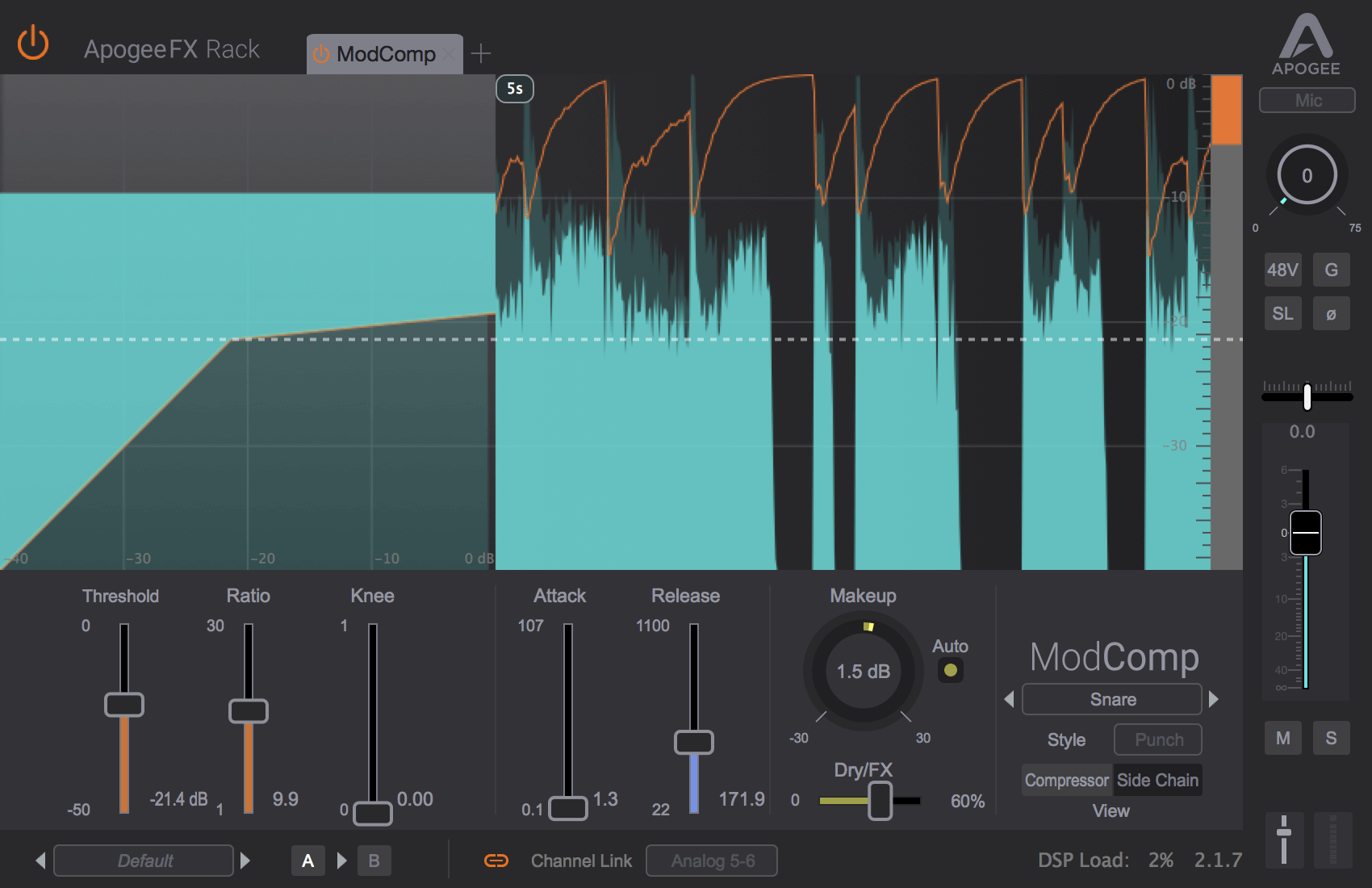 Apogee ModComp - Premium Visual Compressor & Limiter Plugin