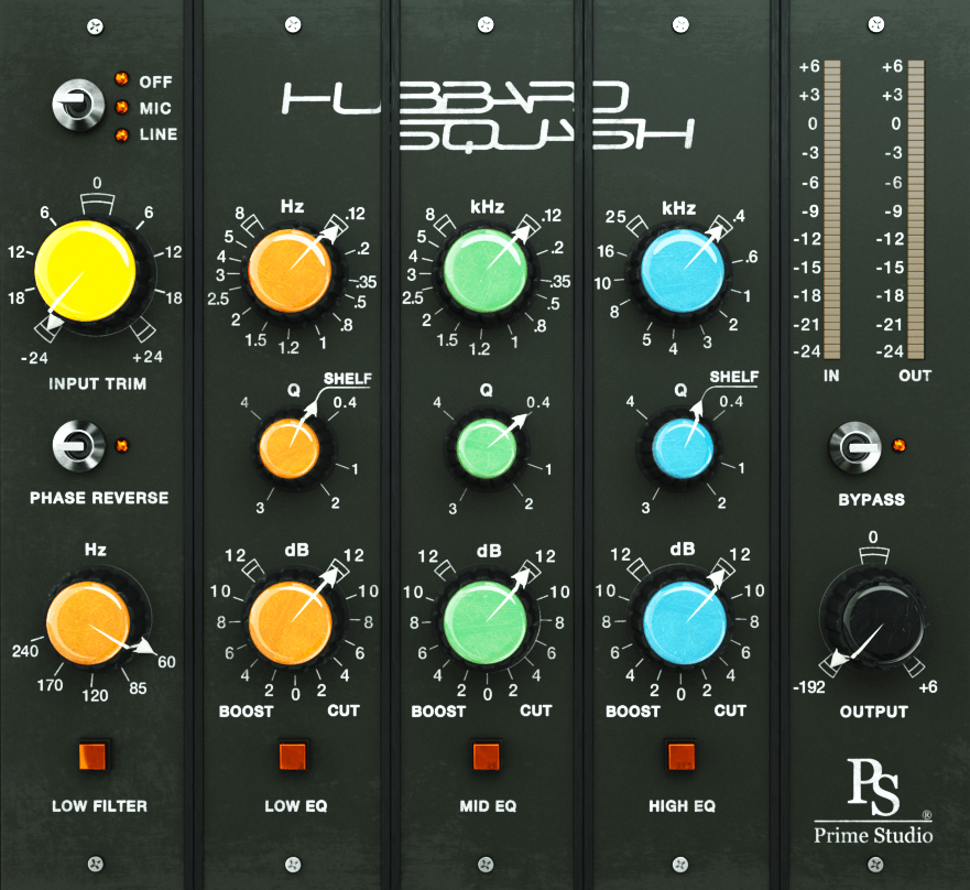 Exclusive Prime Studio Hubbard Squash - A Rare Full - Parametric Three - Step Equalizer with Added Features