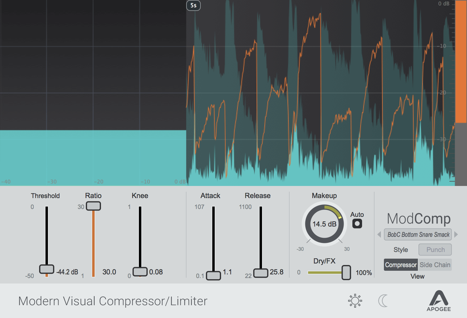 Apogee ModComp - Premium Visual Compressor & Limiter Plugin