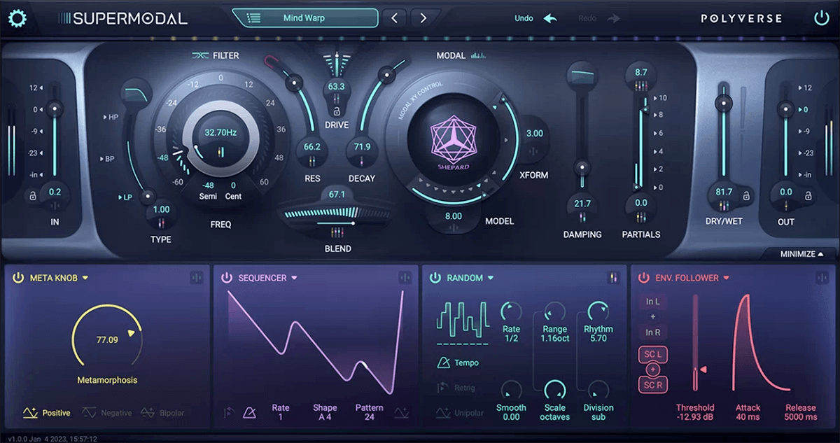 Polyverse Supermodal: A Must - Have Powerful Audio Filter for Stunning Sound Design