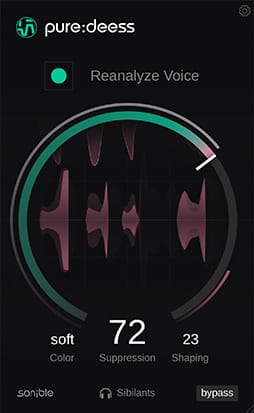 Exclusive Sonible pure:deess Crossgrade - Instantly Achieve Professional Vocal Sound