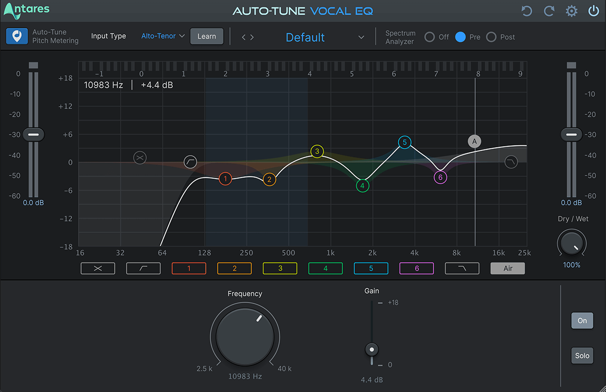 Antares Auto-Tune Dynamic Vocal Equalizer with Advanced Pitch Tech