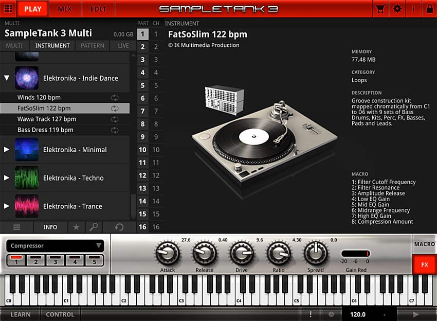 Hot Deal: IK Multimedia SampleTank Indie Dance Elektronika Sound Library
