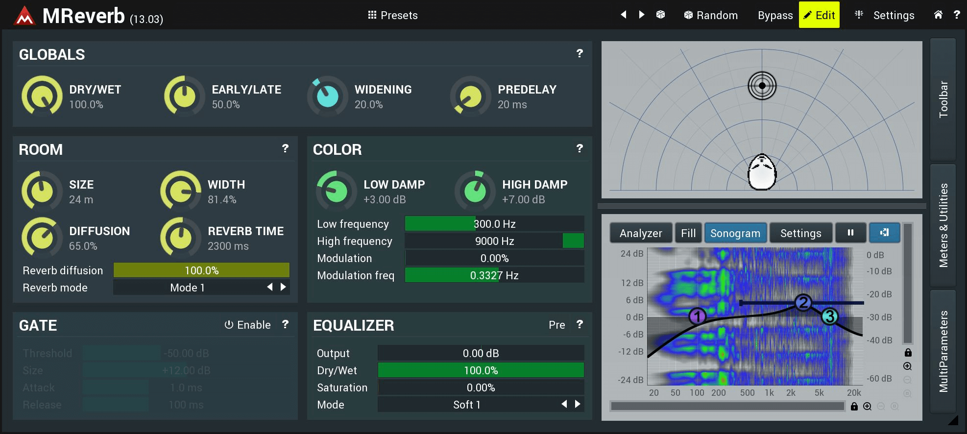 MeldaProduction MReverb: World's First Reverb with Spatial Positioning
