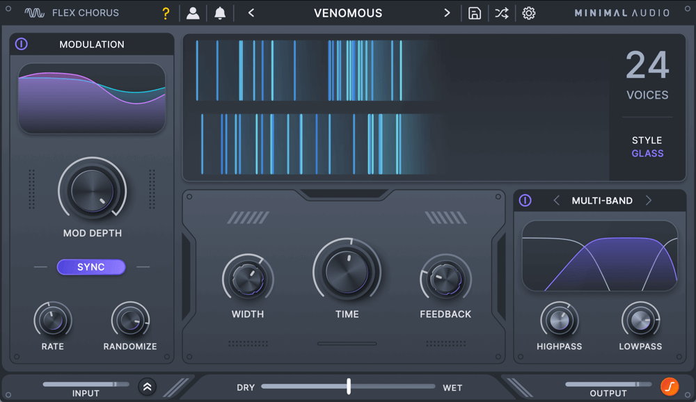 Minimalistic Audio Flexible Prismatic Chorus with Dual Modes