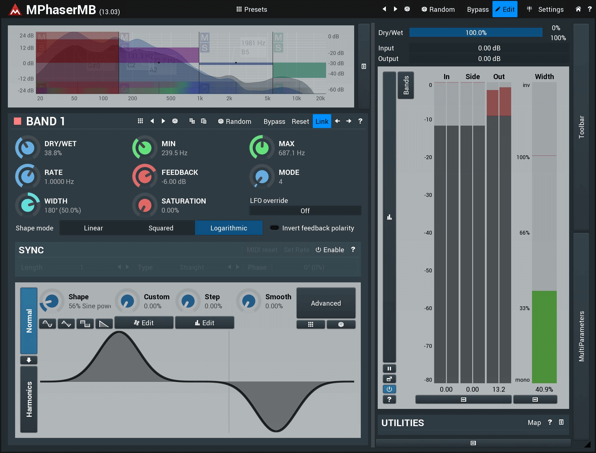 MeldaProduction MPhaserMB - An Ultra - Versatile and Musical Phaser Effect