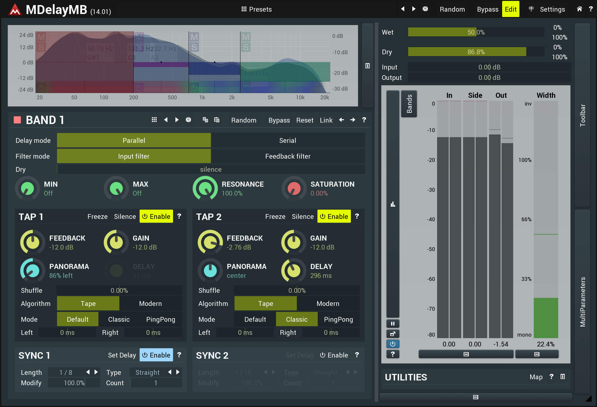 MeldaProduction MDelayMB - Advanced Multi - Band Delay Plugin with Rich Features