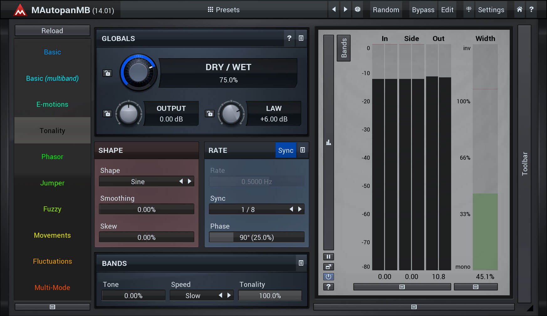 MeldaProduction MAutopanMB: World's Most Potent Automatic Panner for Enhanced Audio Spatiality