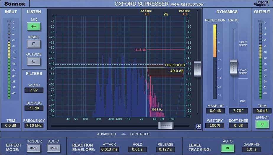 Get the Award - winning Sonnox Oxford SuprEsser Precision Frequency - Conscious Compressor Now!
