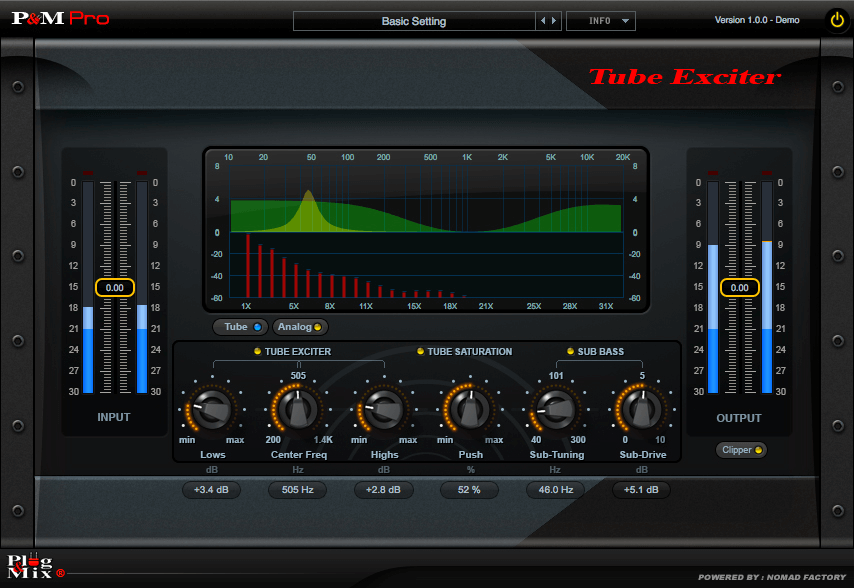 High - Performance Plug - and - Play Tube Audio Signal Exciter