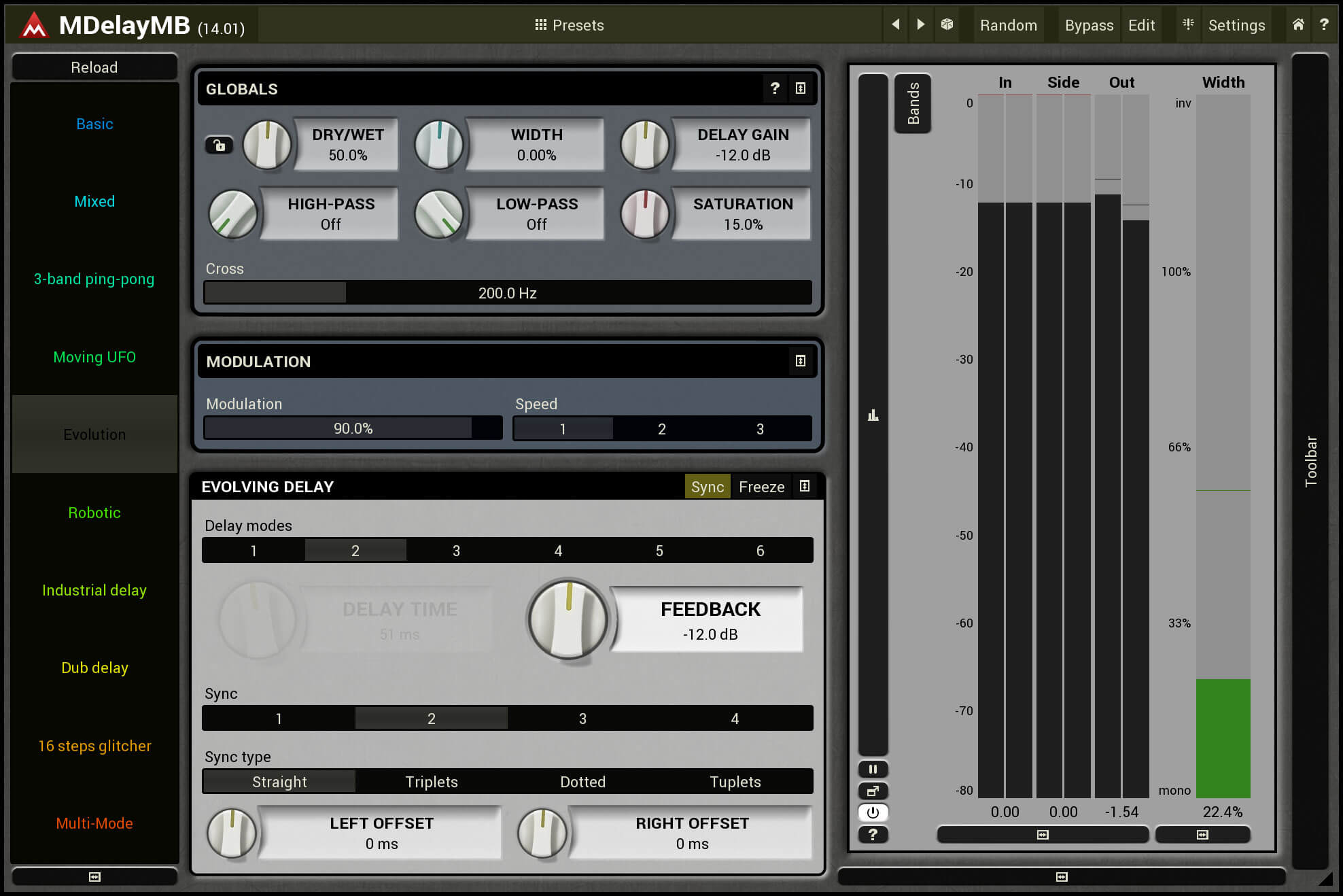 MeldaProduction MDelayMB - Advanced Multi - Band Delay Plugin with Rich Features