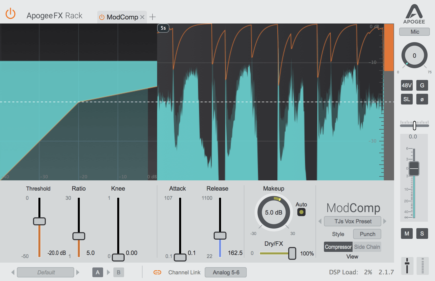 Apogee ModComp - Premium Visual Compressor & Limiter Plugin