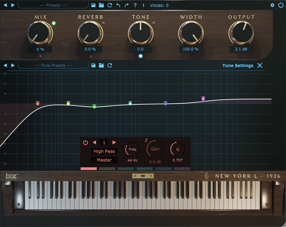 Boz Digital Labs Exclusive New York L Piano Bundle - Ideal for Musicians