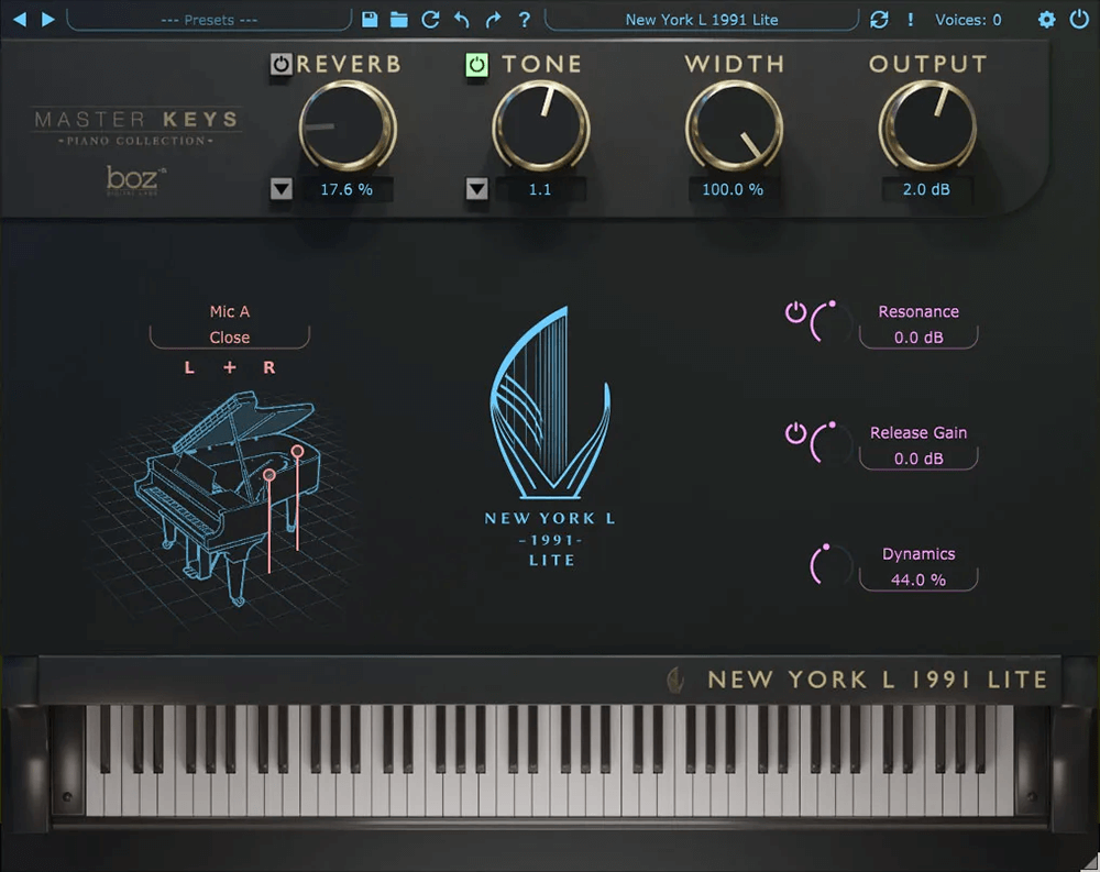 Boz Digital Labs: New York L 1991 Lite - Exclusive Piano Deal