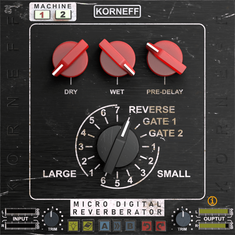 Korneff Super Cool Micro Digital Audio Reverberator - Ideal for Studio Use