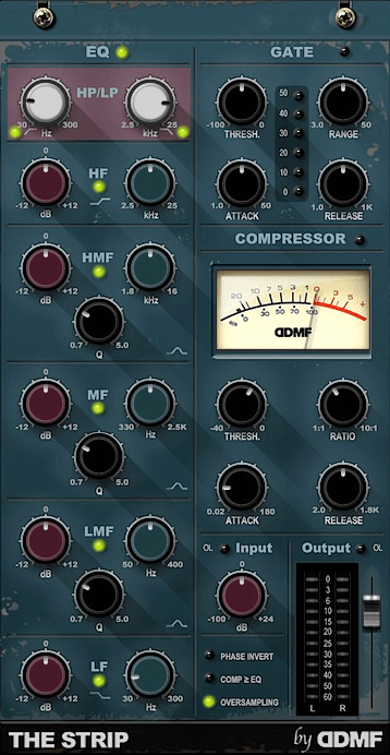 DDMF TheStrip: Premium Channel Strip Plugin with Low CPU Usage