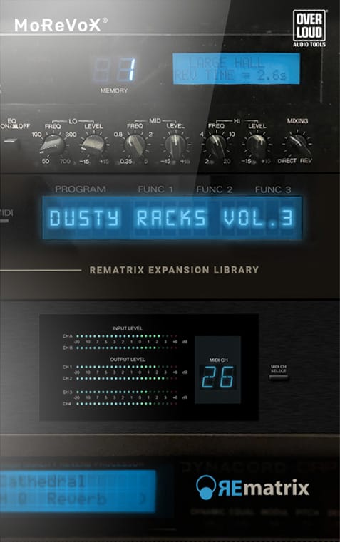 Overloud REmatrix: Classic Studio Reverbs - Dusty Racks Vol. 3
