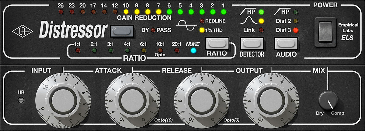 Universal Audio Empirical Labs EL8 Distressor - The Top - Selling Modern Compressor Plugin