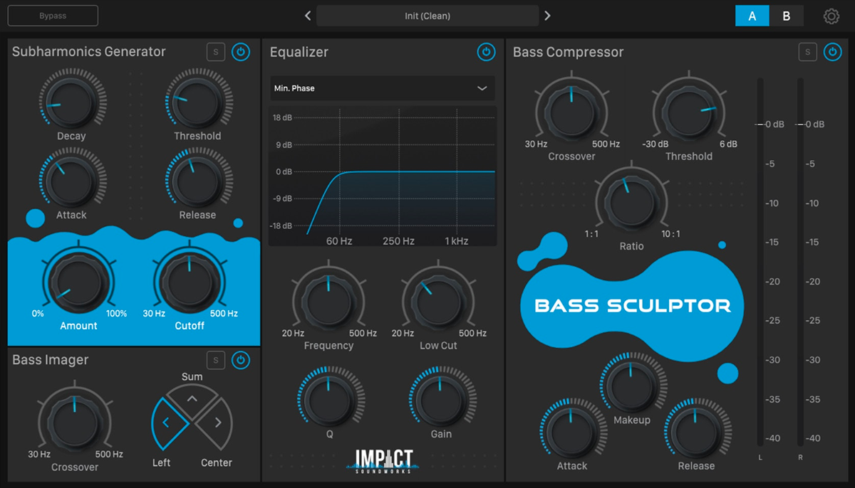 Impact Soundworks Bass Sculptor - Versatile Multi - FX Plugin for Perfect Bass Shaping