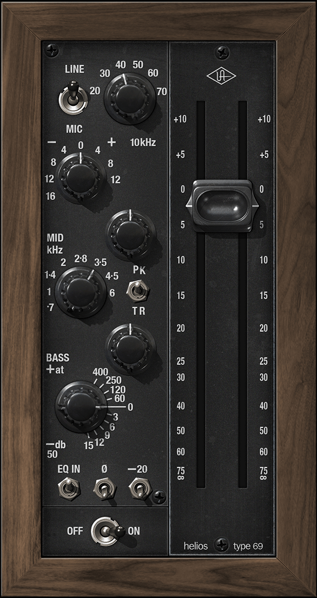 Universal Audio Helios Type 69 Preamp & EQ Collection - Get Iconic Analog Tone