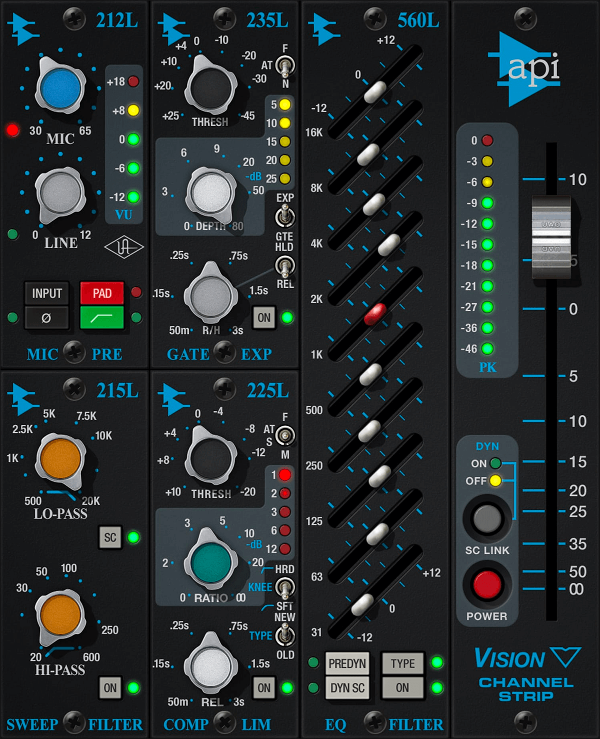 Universal Audio API Vision Channel Strip Collection: Authentic Analog Tone with Enhanced EQ
