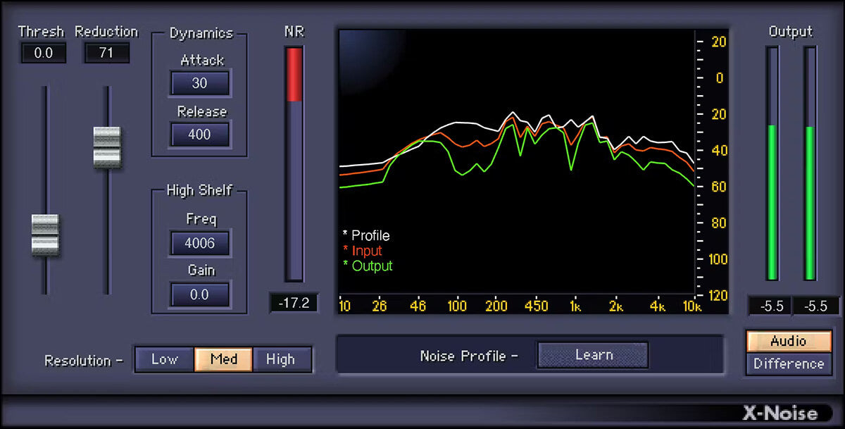 Waves X-Noise: Precision Noise Reduction Solution