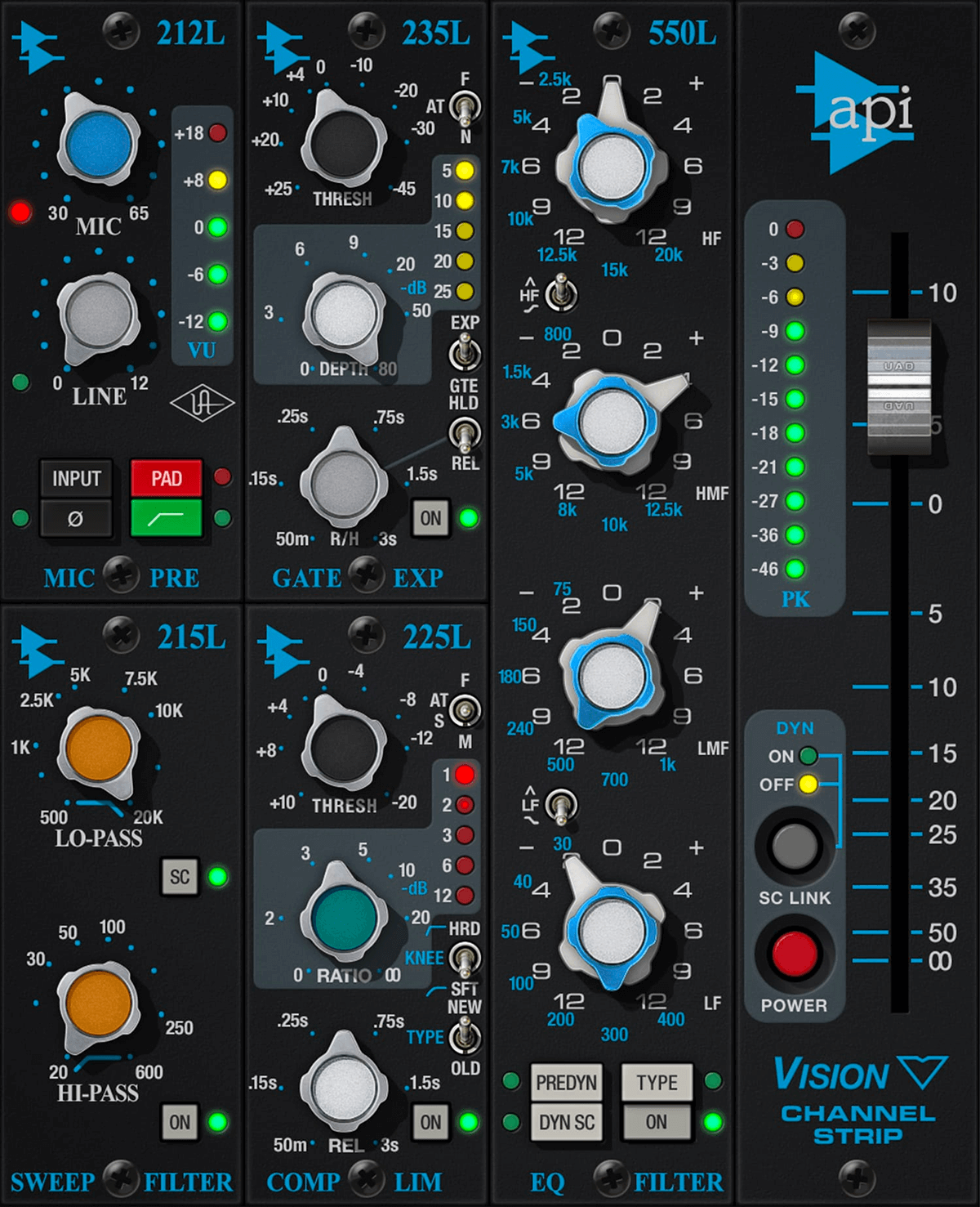 Universal Audio API Vision Console Emulation Bundle - Exclusive Offer