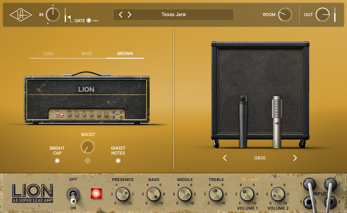 Universal Audio UAD Lion '68 Super Lead Amp - Iconic Plexi Tones in a Plugin