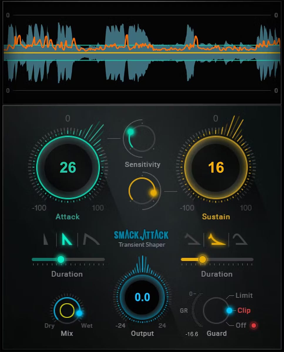 Waves Ultimate Smack Attack for Precise Drums and Instrument Punch Shaping