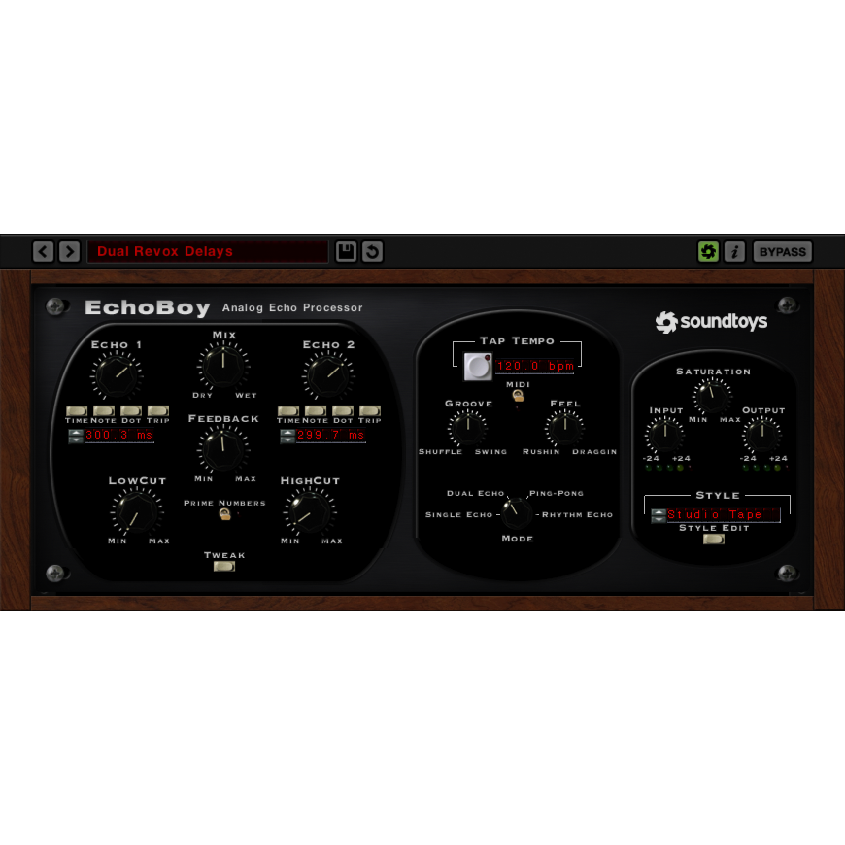 Soundtoys EchoBoy - The Ultimate Echo Audio Plug - In for Musicians with Vintage Tones and Advanced Features