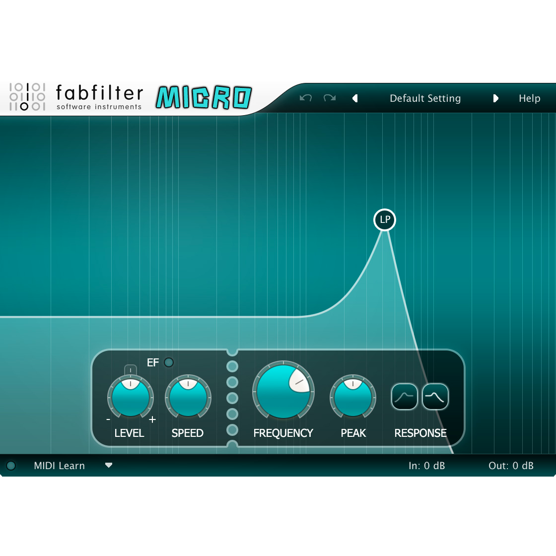 FabFilter Micro - Lightweight Filter Plug - in with Classic Sound