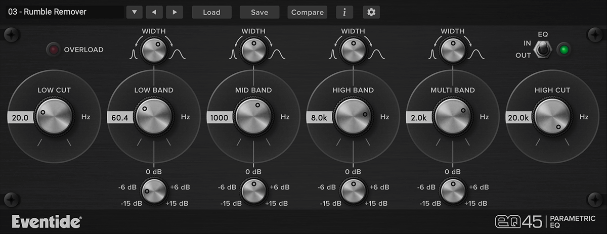 Hot Deal: Eventide EQ45 Four - Band Parametric Equalizer Plug - in Inspired by Urei 545