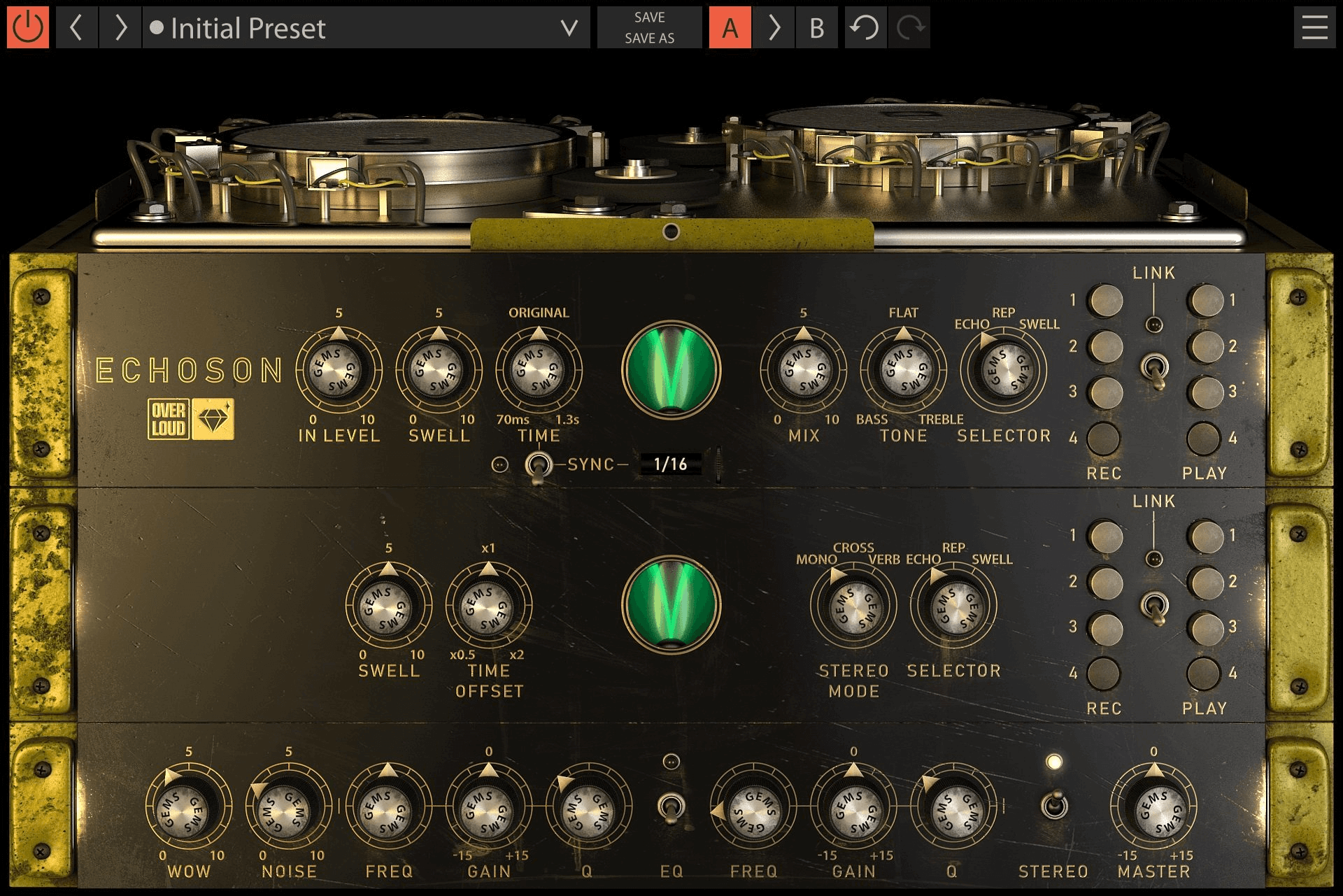 Overloud GEM Echoson - Legendary Magnetic Drum Delay Plugin