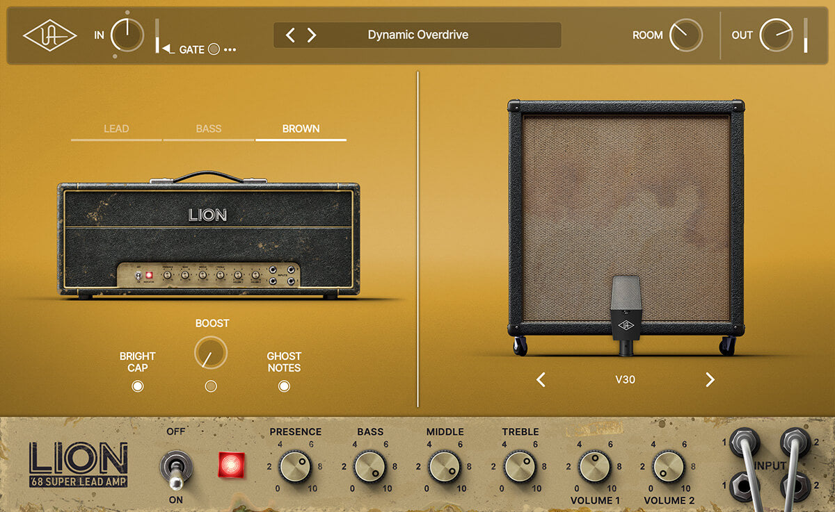 Universal Audio UAD Lion '68 Super Lead Amp - Iconic Plexi Tones in a Plugin