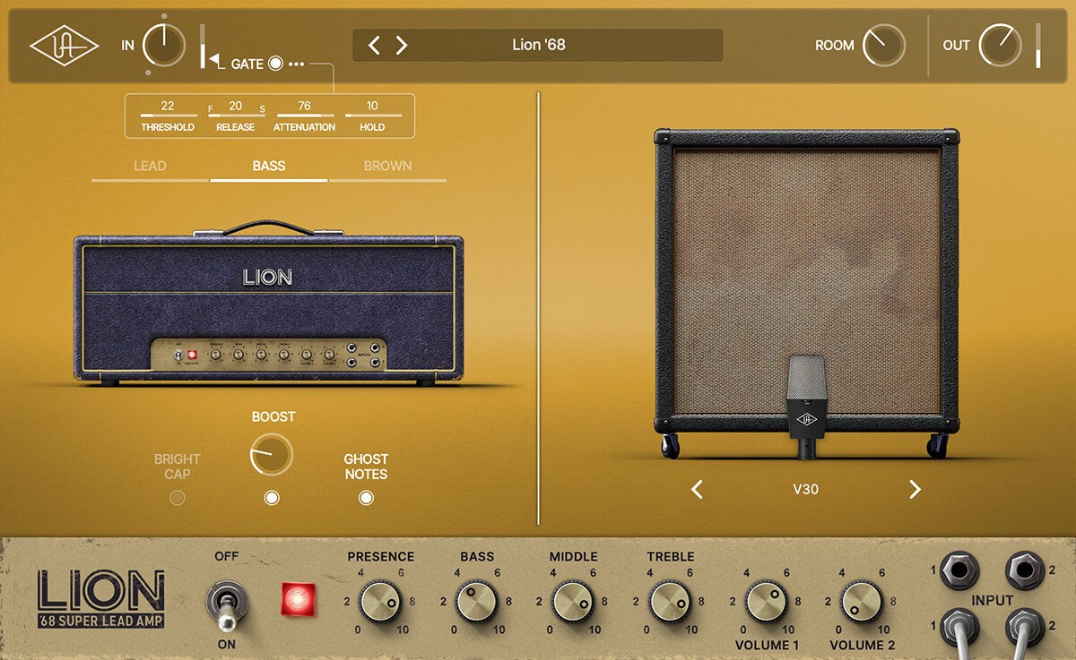 Universal Audio UAD Lion '68 Super Lead Amp - Iconic Plexi Tones in a Plugin