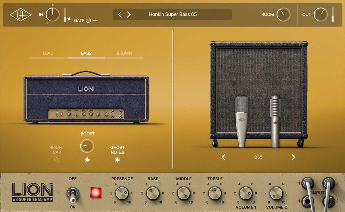 Universal Audio UAD Lion '68 Super Lead Amp - Iconic Plexi Tones in a Plugin