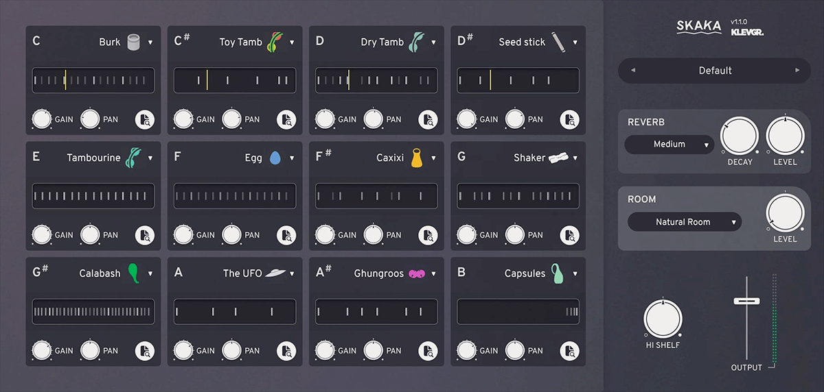 Klevgrand Skaka - Premium Sample - Based Shaker Percussion Sequencer Plugin