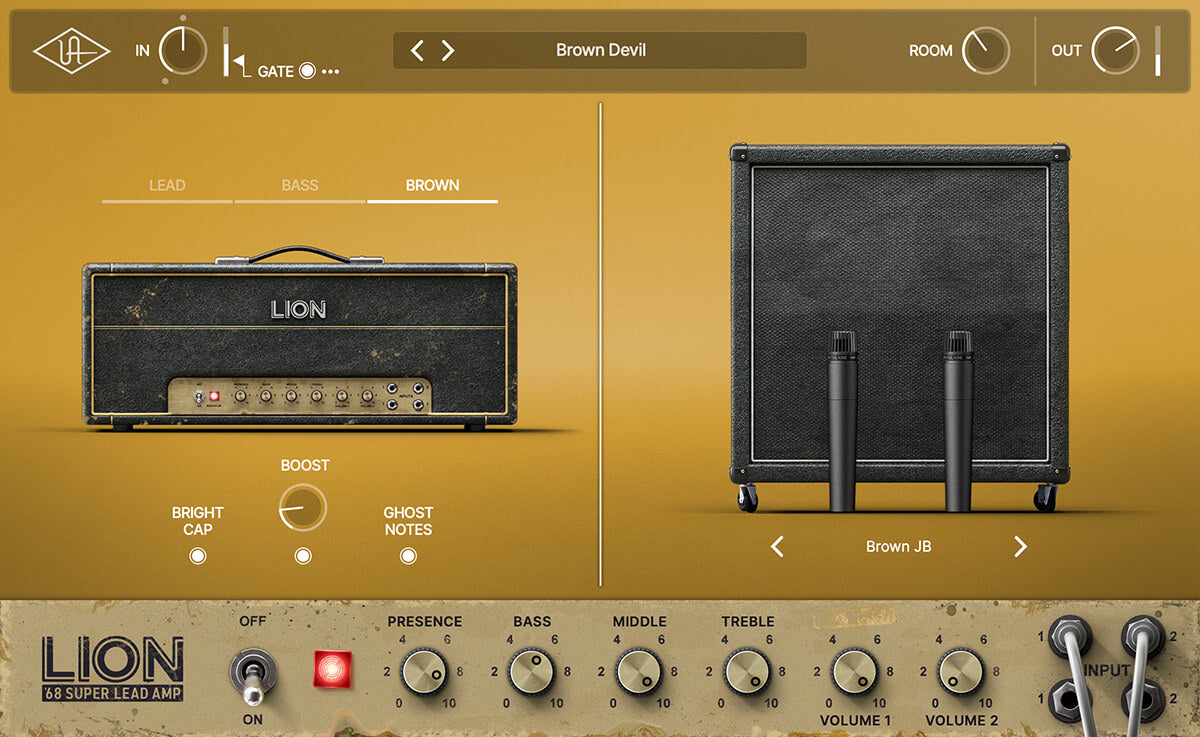 Universal Audio UAD Lion '68 Super Lead Amp - Iconic Plexi Tones in a Plugin