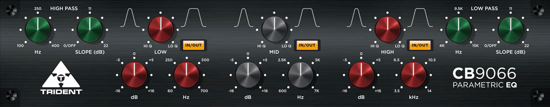 Trident Audio CB9066 EQ - Top - Notch Digital EQ Plugin