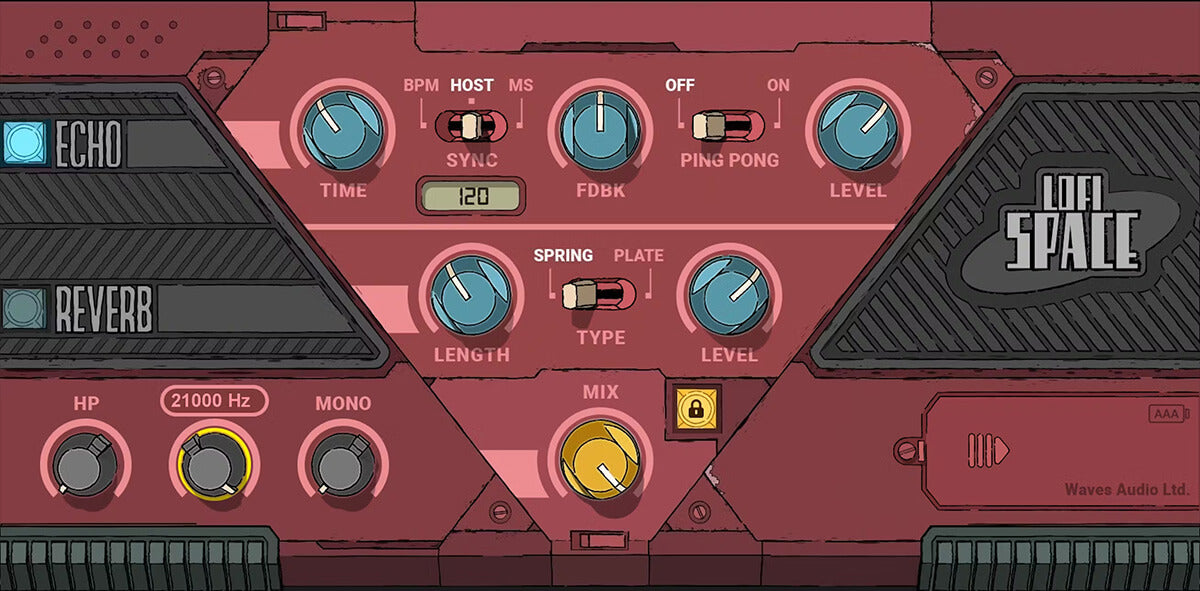 Hot Sale! Waves Lofi Space - Echo and Reverb Effect for Hip Hop, R&B, and Rock