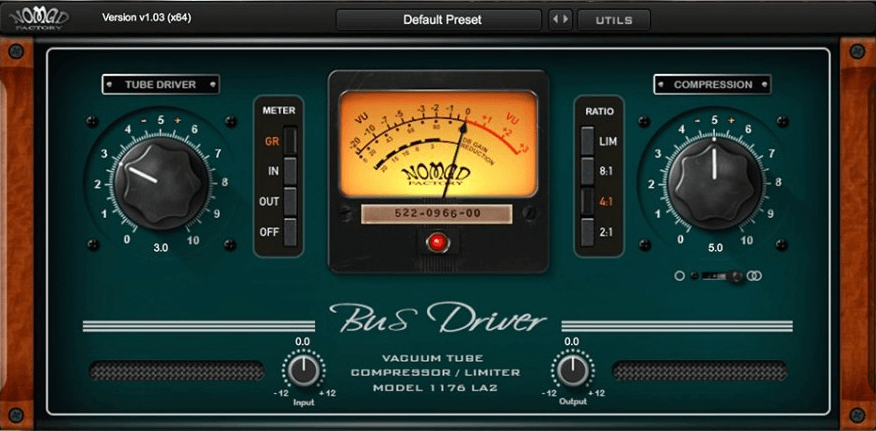Nomad Factory Bus Driver: Vintage-inspired Optical Compressor with Great Features on Sale