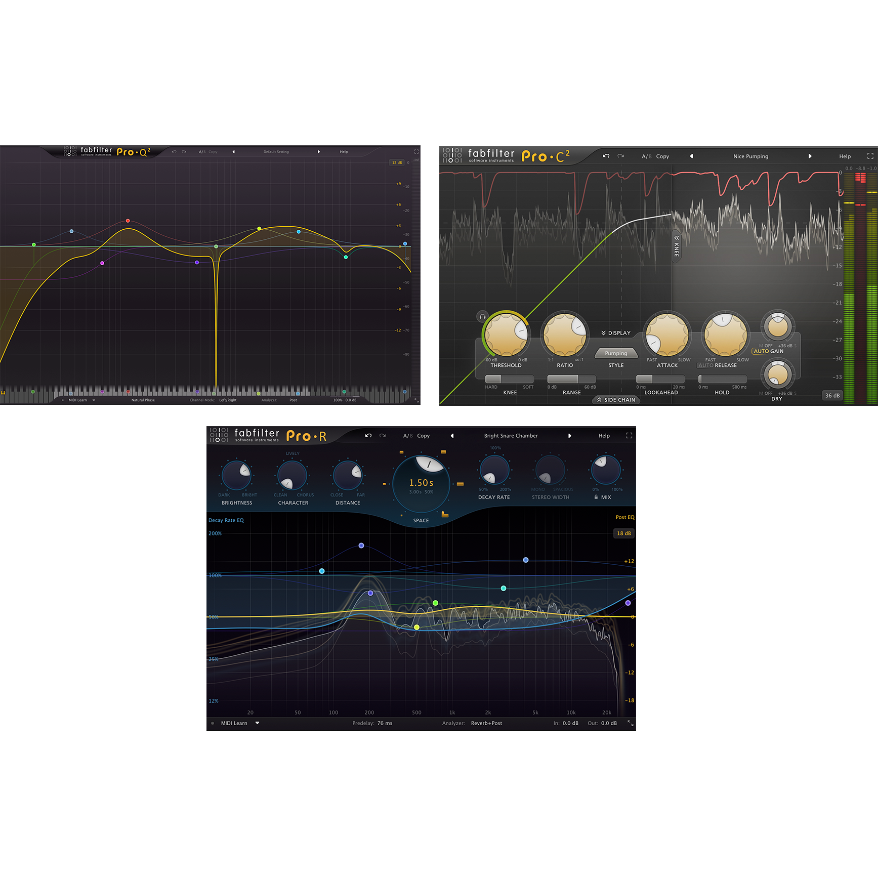 FabFilter Essential Effects Bundle: Professional EQ, Reverb, and Compressor Plugins