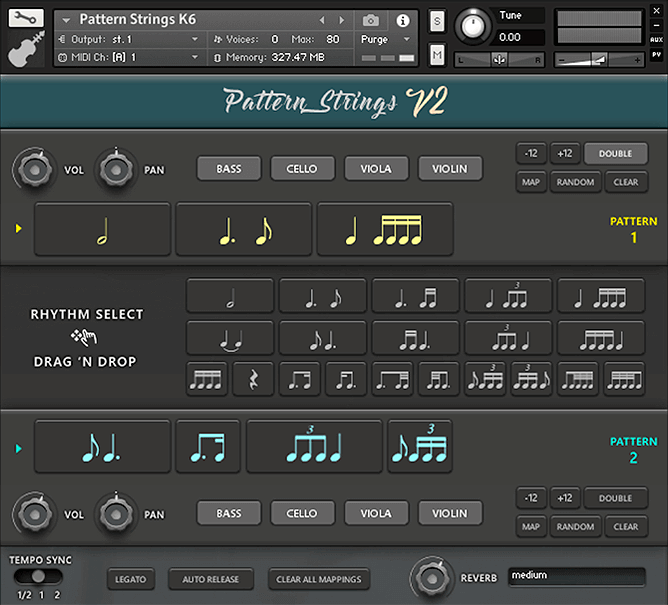 Osterhouse's Unique Tempo - Synced Pattern Strings for Musical Creation