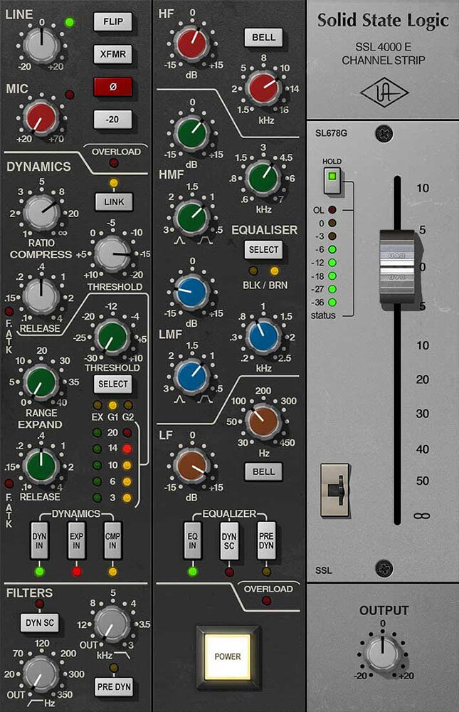 Universal Audio's Authentic SSL 4000 E Channel Strip UAD Native Plug - in